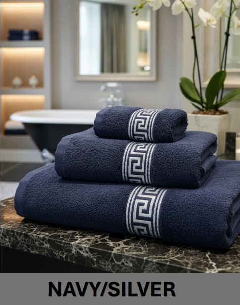 TOWELS GREEK KEY - 600GSM - Image 4