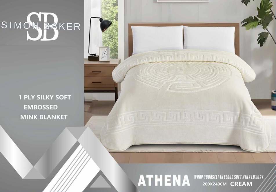 1 PLY EMBOSSED ATHENA MINK BLANKET-Ready-Made